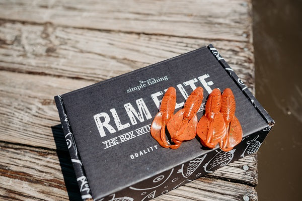 Soft Plastics Craw Bait for Bass Fishing available in the RLM Elite Bass Subscription Box